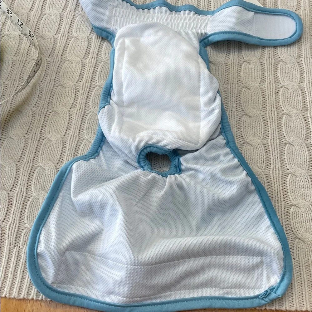 Pet Magasin Dog Cloth Diaper Set of 3 like new Hook & loop waist band adjustable